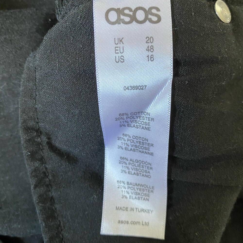 ASOS Black Ripped Skinny Jeans